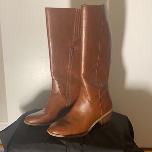 Brown High-Knee Boots